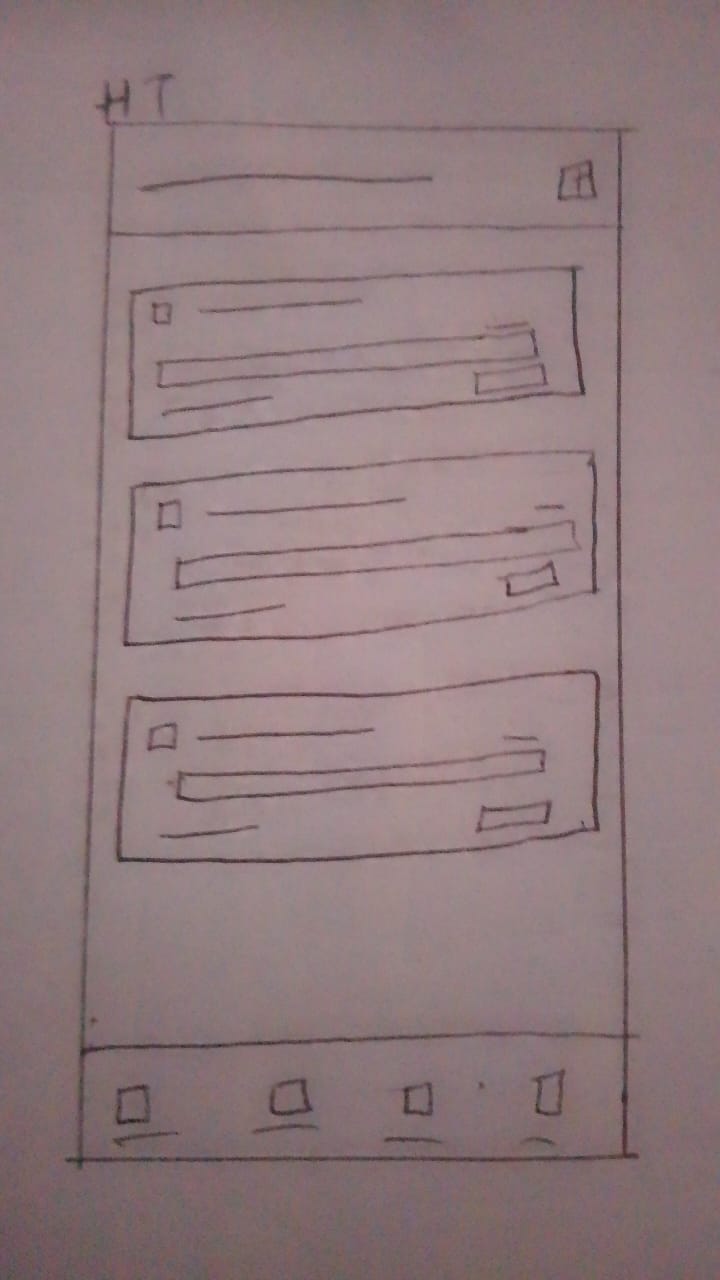 Habit tracking wireframe
